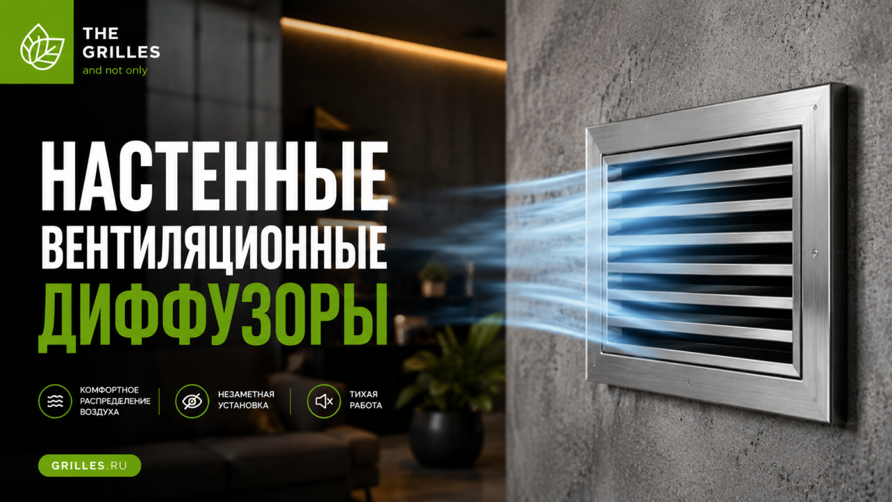 Настенные вентиляционные диффузоры