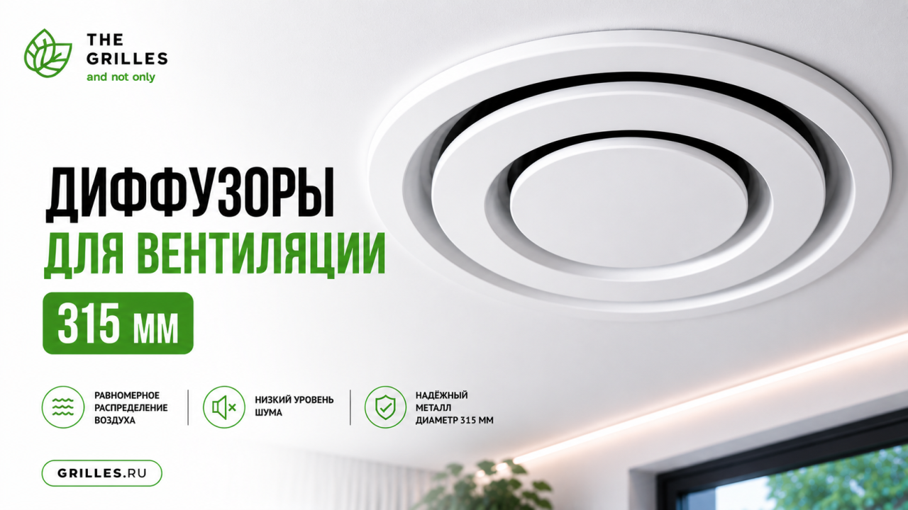 Диффузоры для вентиляции 315 мм